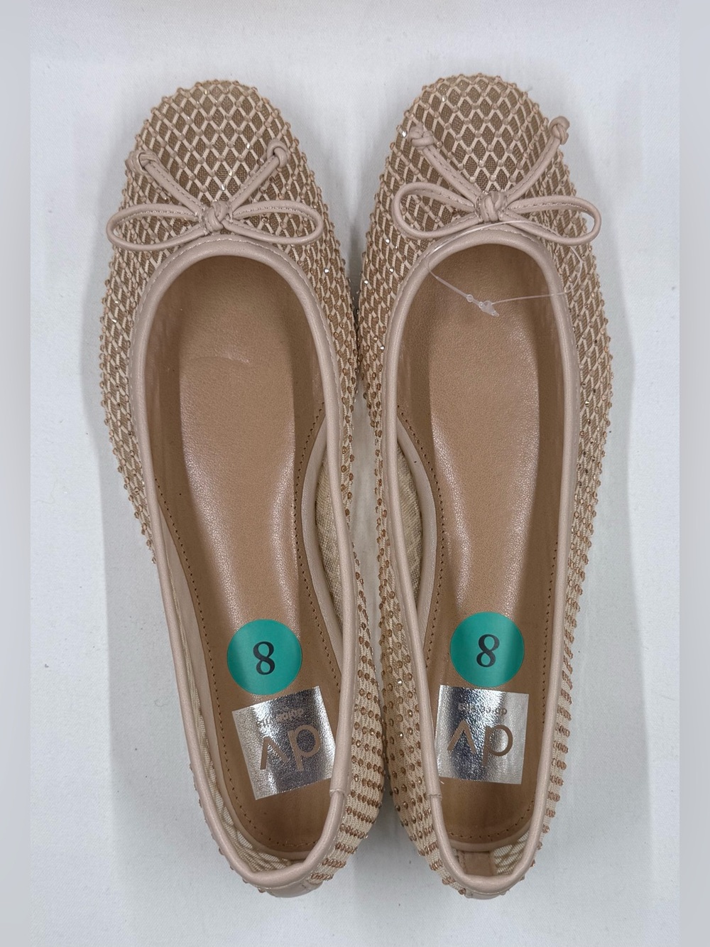 Dolce Vita Woven Ballet Flats in Light Beige
